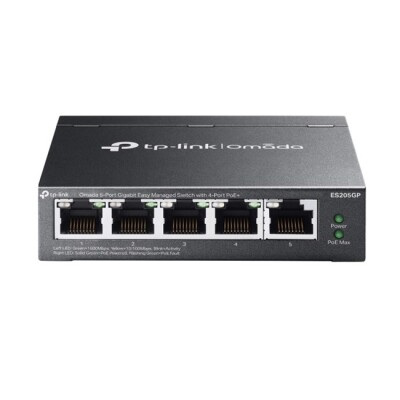 Tp-Link omada ES205GP 5Port Gbit 4 PortPoE+ Switch