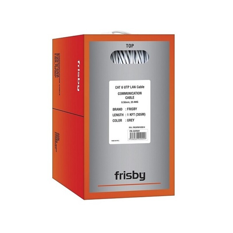 Frisby Cat6 Gri CCA Data Kablo (305m) (FR-CAT601)