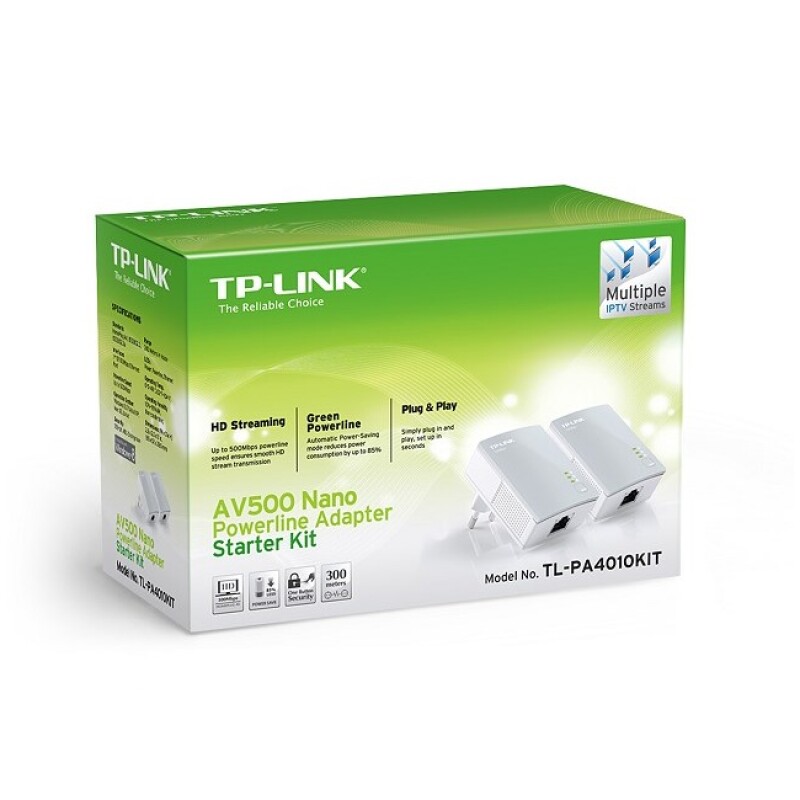 Tp-Link TL-PA4010KIT AV600 Nano Powerline Adapter