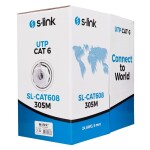 S-Link Cat6 Gri CCA UTP Data Kablosu (305m)