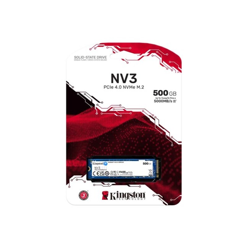 Kingston SNV3S 500GB M.2 NVMe SSD (5000-3000MBs)