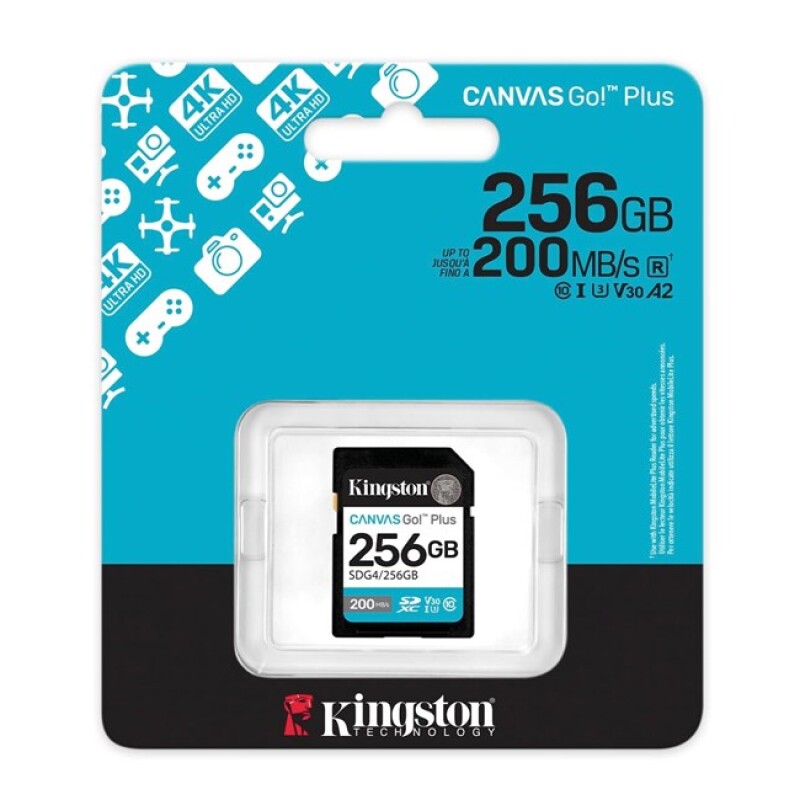 Kingston 256GB SDXC Gen4 200MB/s SDG4/256GB