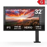 LG 31.5'' 32UN880K-B 4K Ergonomik Stand IPS