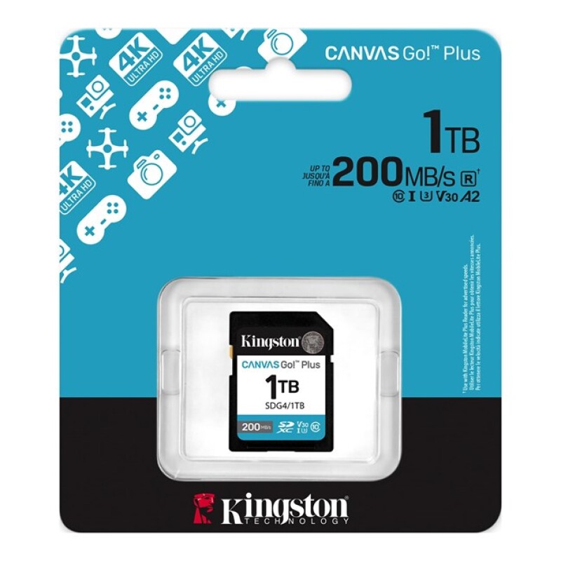 Kingston 1TB SDXC Gen4 200MB/s SDG4/1TB