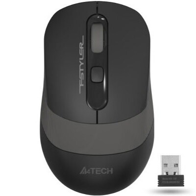 A4-Tech Kablosuz Mouse Nano Siyah-Gri (FG10S)