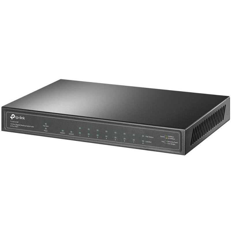 Tp-Link 10Port Gigabit 8xPoE 63W (TL-SG1210P)