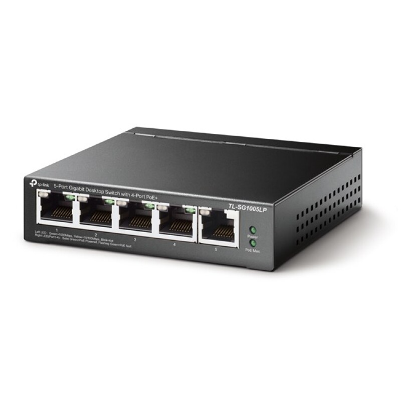 Tp-Link 5Port Gigabit 4xPoE 40W (TL-SG1005LP)
