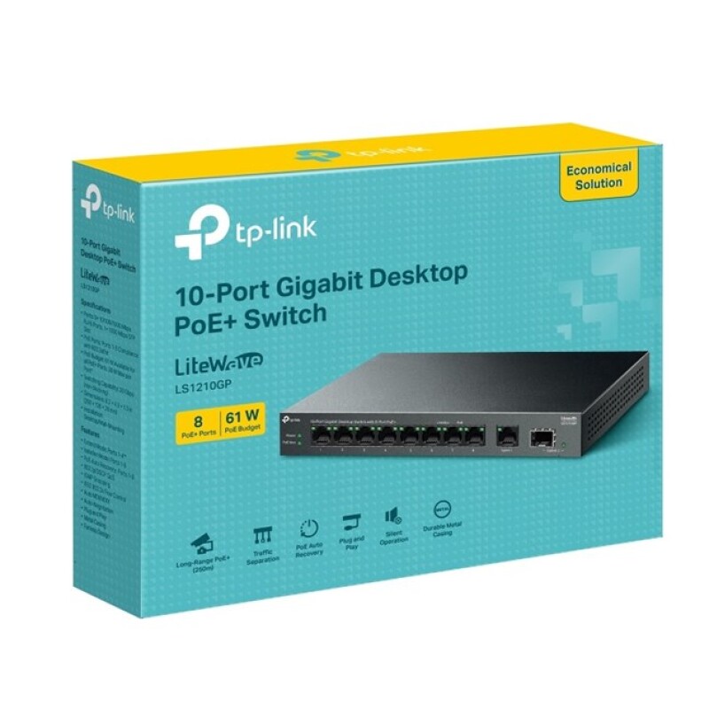 Tp-Link  10Port Gigabit (LS1210GP)