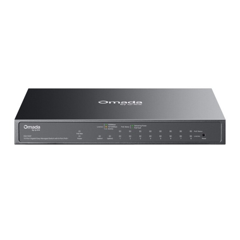 Omada 10Port Gigabit 8xPoE 63W (ES210GP)