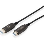 Digitus HDMI Fiber Kablo Altın Uçlu Siyah (20m) 8K
