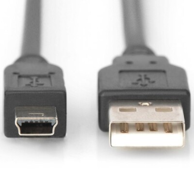 Digitus AK-300108-018-S USB2.0-MiniUSB Kablo(1.8m)