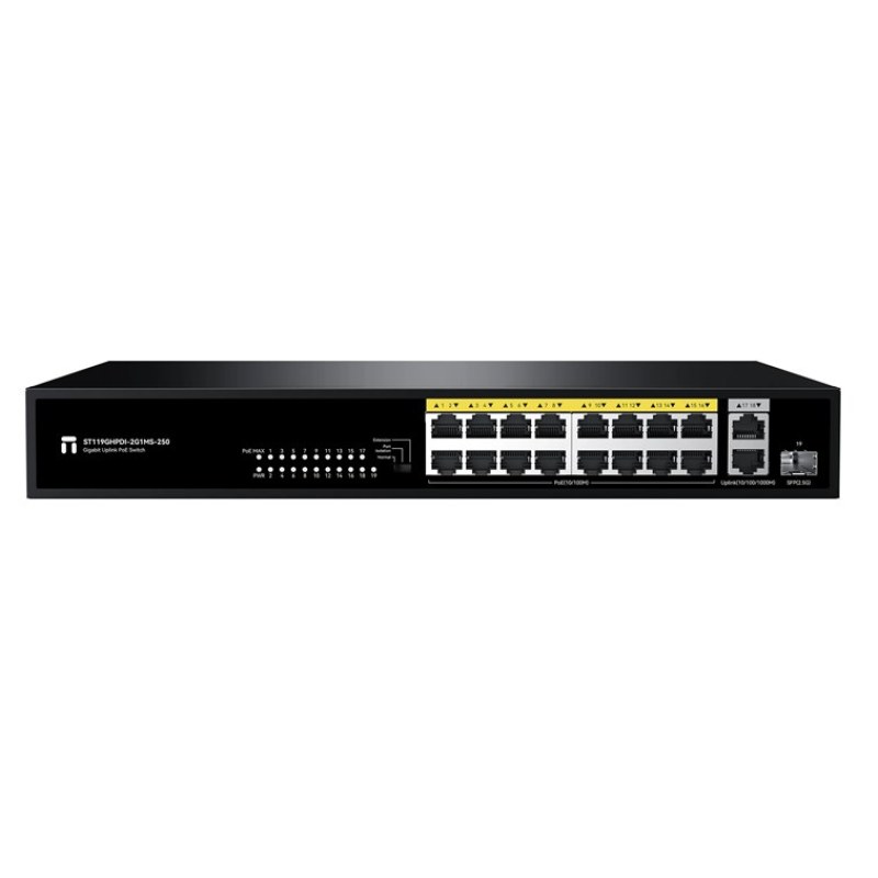 Stonet 16Port 10/100Mbps PoE 250W(ST119HPDI-2G1MS)