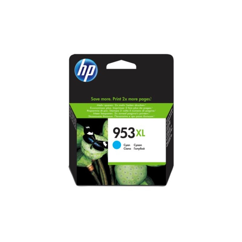 HP F6U16AE Mavi Renkli Mürekkep Kartuş (953XL)