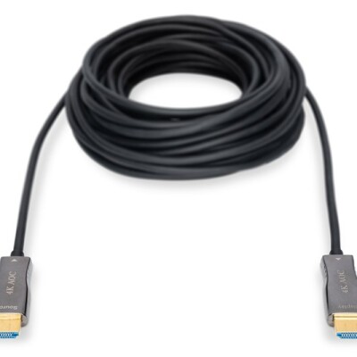 Digitus HDMI Fiber Kablo Altın Uçlu Siyah (30m) 4K