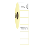 45 x 35 mm Kuşe Etiket (1250 Adet / Rulo)