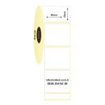 80 x 70 mm Lamine Termal Etiket (650 Adet / Rulo)