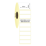 60 x 20 mm PP Opak Etiket (2000 Adet / Rulo)