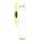 40 x 70 mm PP Şeffaf Etiket (650 Adet / Rulo)