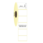 50 x 35 mm PP Şeffaf Etiket (1250 Adet / Rulo)