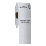 100 x 35 mm Silver Mat Etiket (1250 Adet / Rulo)