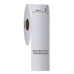 100 x 75 mm Silver Mat Etiket (600 Adet / Rulo)