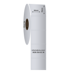 50 x 45 mm Silver Mat Etiket (1000 Adet / Rulo)