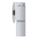 80 x 40 mm Silver Mat Etiket (1000 Adet / Rulo)