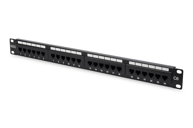 Digitus DN-91624U-CR 24Port PatchPanel Dolu Cat6 (DN-91624U-CR)